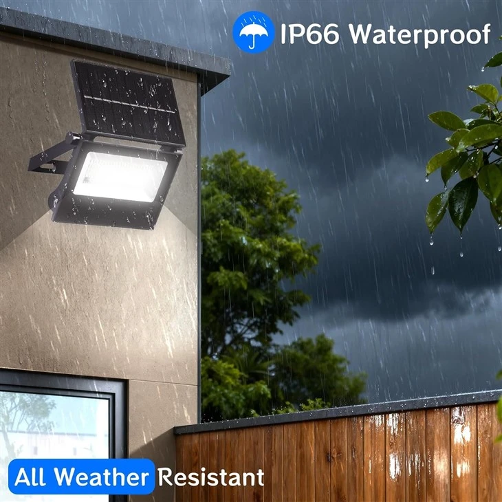 Security Flood Lights Waterproof Solar Portable Outdoor Motion Sensor factory